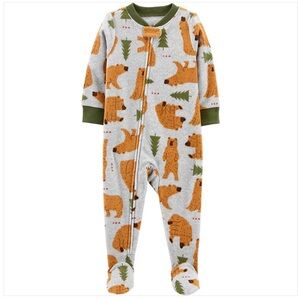 CARTERS Bear Fleece Footie Pjs